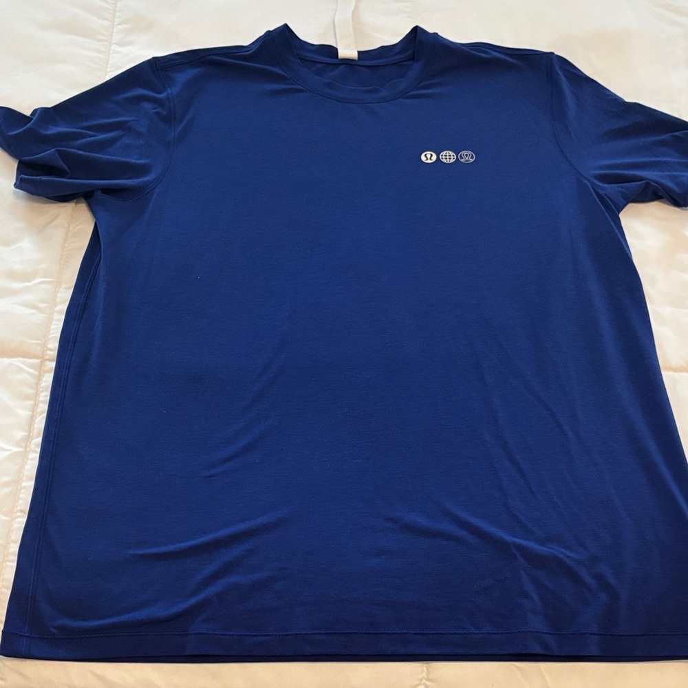 lululemon athletica Deep Blue Short Sleeve Tee